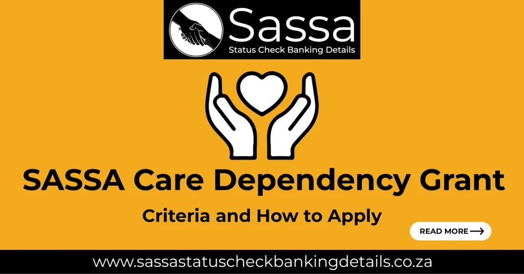 SASSA Care Dependency Grant