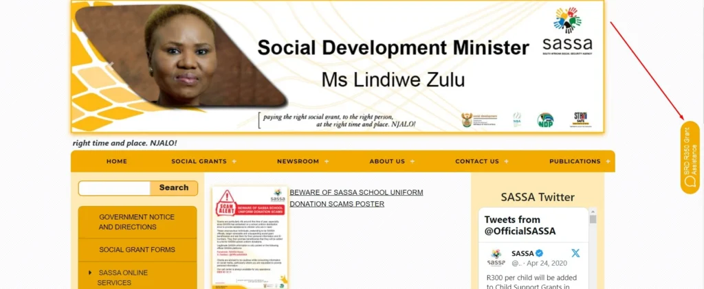 Sassa Website